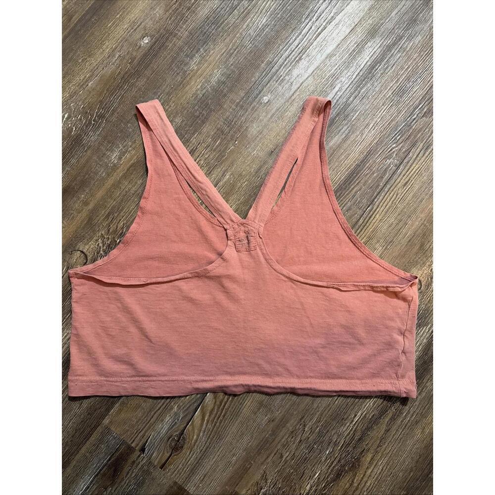 Antire Jeval Boho Gypsy Rustic Beach Lounge Distressed Vintage Crop Jaded Tank M